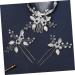 Angoily 3 Sets Bridal Wedding Comb Prom Hair Accessories Pearl Hair Comb Leaf Hair Comb Floral Headpiece Bride Headpiece Hair Insert Comb Hair Clips Beautiful Women's Hairpin Zinc Alloy - Buy Online on GoSupps.com