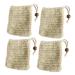 HAPINARY 4pcs Soap Storage Bag Bubble Maker Bag Foaming Net Facial Net Face Washing Bag Soap Holder