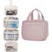 Narwey Hanging Travel Toiletry Bag for Women Wash Bag Cosmetics Makeup Bag Organizer for Travel Size Accessories Dusty Rose (Medium) - Buy Online on GoSupps.com
