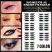 GGOOD Eyeliner Eyelash Stickers Reusable Waterproof Stick on Eyeliner Eyeshadow Makeup Black Artificial Eyelashes - Buy Online on GoSupps.com