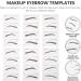 SOIMISS Pochoirs Sourcils Jetables 6 Pi ces Mod les Vari s en Papier Kit Maquillage F minin Gabarits Pratiques et Compacts pour Sourcils pour Usage Quotidien et D butantes - Buy Online on GoSupps.com