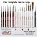 The Army Painter Most Wanted Brush Set - Miniature Small Paint Brushes for Acrylic, Watercolor, Oil Painting - Set of 3 Fine Detail and Drybrush Brushes - Buy Online on GoSupps.com
