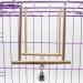 Ciny 2pcs Natural Wood Bird Toys - Swing for Parrots & Birds | Hanging Cage Toys with Bell for Fun & Play - Buy Online on GoSupps.com
