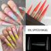 XXL False Nail Tips - 500 Long Stiletto Half Cover Press-On Fake Nails for Women & Girls | Christmas 0076-E2 | International Shipping - Buy Online on GoSupps.com