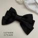 Ribbon Hair Bows Black Bow Hair Clips Satin Hair Clips Clip Large Plain Bow Hairpin French Hair Clip Hair Styling Accessories Jewellery for Women Gifts (Black) - Buy Online on GoSupps.com