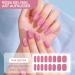16 PCS Purple Gel Nail Polish Stickers - Full Wraps for Women & Girls | Cured Gel Nail Strips Decoration (BSG-0296-rosa) - Buy Online on GoSupps.com