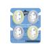 Tommee Tippee Night Glow Breast-Like Pacifier 6-18m Blue/Yellow - BPA-Free, Skin-Like Texture, Symmetrical Design - 4 Count - Buy Online on GoSupps.com