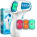 Infrared No Touch Forehead Thermometer for Adults, Kids & Babies - Medical Digital Thermometer - Fever Indication and Silent Mode Blue