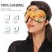 Haskirky Light Blocking Eye Mask for Men and Women | Breathable & Adjustable | Perfect for Travel, Yoga, Meditation | Office Deep Sleep Goodies | Watercolor Sunflower - Buy Online on GoSupps.com