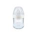 NUK Simply Natural Glass Baby Bottles 4 oz 3 Pack | New 2020 Design | Clear/White | 4 Ounce 3pk - Buy Online on GoSupps.com