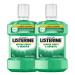 Listerine mouthwash for defense against teeth and gums delicate taste of fresh mint inflamed gum-mund water for strong teeth with fluoride oral hygiene for healthy 2 l (1 Pack)