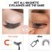 Magnetic Eyelashes Kit with Eyeliner - Natural False Eyelashes, 10 Pairs, Tweezers Included - Buy Online on GoSupps.com