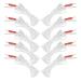 Electrode Wires Cable 10pcs / Bag 2.35mm 1.8m Ear Clip for Tens Unit 2 in 1 Pin Type Tens Lead Wires Electrode Lead Wires Cable for Machine Clip Electrode Wire Replacement Lead Wires