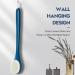 17 Inch Shower Body Brush with Long Handle - Exfoliating Back Scrubber for Men and Women - Non-Slip Handle and Adhesive Hook - Navy Blue - Buy Online on GoSupps.com