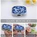 Blue Butterflies Pill Box - Decorative 2 Compartment Medicine Organizer for Pocket or Purse - Buy Online on GoSupps.com