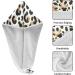 Leopard Face Cheetah Hair Towel 2 Pack - Super Absorbent Quick Dry Hair Turbans for Women & Girls - Buy Online on GoSupps.com