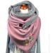 Elegant Women's Triangular Scarf - Versatile Cape & Button Warm Scarf | International Shipping - Buy Online on GoSupps.com