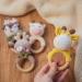 Handmade Mamimami Home Crochet Baby Rattle - Giraffe Teething Ring for Boys & Girls | Perfect Birth Gift - Buy Online on GoSupps.com