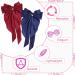 2Pcs Big Bow Hair Clips for Women - Red + Navy Blue Ribbon French Barrette Hairpins - Buy Online on GoSupps.com