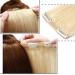 Clip In Real Hair Extensions - Double 8 Parts Heat Resistant Straight Light Blonde #613 (16/40cm 130g) - Shop Now! - Buy Online on GoSupps.com