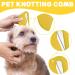 Display Knife Cat - 10 Pieces Knot Comb Set for Cats | Hair Removal & Massage Grooming Tool | Pet Care Brush (Yellow) - Buy Online on GoSupps.com