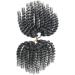 Coolbers 8 Inch Silver Grey Crochet Braids Hair Extensions Ombre Jumpy Wand Curl Jamaican Curl Crochet Twist Braiding Hair (8 Inch 1B/Gray) 8 Inch 1B/Gray - Buy Online on GoSupps.com