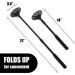 EASACE 21inch Extendable Back Scratcher with Strong ABS Massage Head - Compact & Retractable - Ideal for Adults and Pets (Black) - Buy Online on GoSupps.com