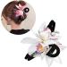 AJOIDR Fabric Flower Hair Claw Clip Spring Hair Barrettes Nonslip Jaw Clip Girl Fabric Hair Claw PonytailHolder Women Headwear White - Buy Online on GoSupps.com