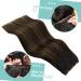 Youngsee Ombre Real Hair Tress Extensions - 100g Brown Balayage Weft 55cm #2/2/6 for Smooth Weaving - Buy Online on GoSupps.com