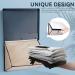 YINEU Shower Mirror with Storage - 14.5 x 12 Foldable Bathroom Organizer for Shaving - Wall Mounted Locker Mirror for Shower Accessories - Buy Online on GoSupps.com