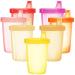 Youngever 7 Pack Kids Sippy Cups Sippy Cups for Infant Kids Toddler 7 Pink Color Sippy Cups
