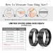 JEROOT Titanium Magnetic Rings 8mm Black with 3500 Gauss Strength | Step Edge Sleek Design for Men and Women | Includes Jewelry Gift Box - Buy Online on GoSupps.com