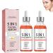 S rum Vitamin pour la Peau S rum Anti-Rides Raffermissant et Anti- ge 5 en 1 S rum Liftant et Raffermissant Hydratant Att nue les Rides et claircit les Taches pour le Visage (2pcs)