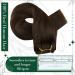 Runature Clip In Extensions - Real Dark Brown Remy Hair 45cm (18 Inch) - 3 Pcs #2 - Smooth & Easy to Apply - Buy Online on GoSupps.com