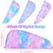 Basumee Microfiber Hair Towel Wrap Set for Rapid Drying - Colorful Mermaid Design - Buy Online on GoSupps.com