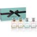 Valentines Gifts for Women Perfume for Women Women's Perfume Gift Set - 4pc Sampler With Vanilla Musk Amber Noir Blue Lagoon & Mary Rose Fragrances - Large Bottle of Floral Parfum Made in France Teal Set