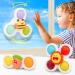 UNIH Spinning Top Sensory Toys for Toddlers Age 1-3, Infant Baby Toys 12-18 Months Suction Cup Spinner Toy, Learning Toys for 1 2 Year Old Boy Gifts, Christmas Birthday Gifts for 1 2 Year Old Girl