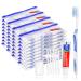 50 Disposable Toothbrushes with Toothpaste Set Travel Kit with Plastic Zip Bag Toothbrush Head Cover Floss Pick 25 gram Toothpaste Bulk Toothbrush for Homeless Travel Hotel(50)