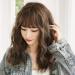 URCGTSA Long Wavy Synthetic Party Wig with Bangs - 22 Heat Resistant Fiber Hair in Cold Brown for Women - Buy Online on GoSupps.com