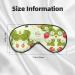 Lovely Strawberry Print Unisex Sleep Mask - Double-Sided Eye Mask for Sound Sleep & Skin Care - Buy Online on GoSupps.com