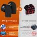 Jet Black Weight Lifting Knee Wraps (Pair) - 78 Length - Knee Support for Powerlifting & Squatting - Buy Online on GoSupps.com