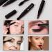 simarro 4 in 1 Makeup Brush Set Portable Travel Size Make Up Brushes Detachable Eyeshadow Brush Eyebrow Brush Screw Brush Lip Brush for Foundation Concealer and Powder Liquid (Black) - Buy Online on GoSupps.com