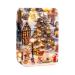 Travel Lipstick Organizer Case Lipstick Case Portable Makeup Bag With Mirror Santa Claus Christmas Tree House J411h5wiwa