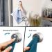 Shop Aot 2x Razor Bracket Shower - Black & Silver Towel Holder | Multi-Purpose Stainless Steel Self-Adhesive Hooks for Bathroom & Kitchen - No Drilling Required - Buy Online on GoSupps.com