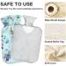 NAANLE 2L Hot Water Bottle with Lid - Grape Flowers | Transparent Heat Bottle for Back Pain Relief & Cold Therapy - Buy Online on GoSupps.com