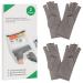 Arthritis Compression Gloves for Rheumatoid & Osteoarthritis - 2 Pairs, Medium Grey - Men & Women, Fingerless & Breathable - Buy Online on GoSupps.com