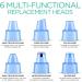 VOYOR Blackhead Remover Pore Vacuum - Electric Face Cleaner with 6 Suction Heads and 5 Levels - for Men and Women - Buy Online on GoSupps.com