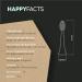 Happybrush Sustainable Electric Toothbrush Brush Heads Eco VIBE 3 - Black/Mint | 3x3 Pack | Eco-Friendly Oral Care - Buy Online on GoSupps.com
