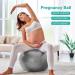 RITHIOX Exercise Ball Yoga Ball 26 Gray - Anti-Slip Stability Ball for Pregnancy Birthing, Anti-Burst Workout Ball with Quick Pump - Perfect for Office, Home, Gym - Buy Online on GoSupps.com