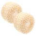 FOMIYES 2pcs Sisal Sponge Ball Bath Sponge Shower Ball Small Body Scrubbers Comfortable Body Scrubbers Portable Shower Scrubber Shower Supplies Bath Ball Shower Balls for Bathing